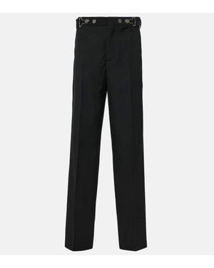 Jean Paul Gaultier Gerade Hose Aus Wolle - Schwarz