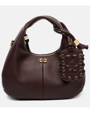 Ganni Mini Tote Bag - Brown