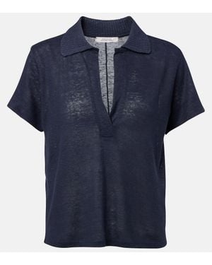 Dorothee Schumacher Polo Natural Ease De Canamo - Azul