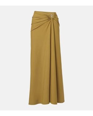 Christopher Esber Ruched Maxi Skirt - Green