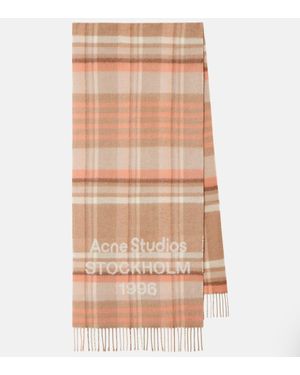 Acne Studios Venus 1996 Jacquard Wool Scarf - Natural