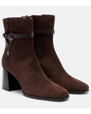 Jimmy Choo Lawton 65 Suede Ankle Boots - Brown