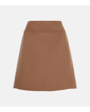 Max Mara Wool Miniskirt - Brown