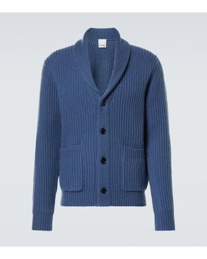 Allude Wool And Cashmere Cardigan - Blue