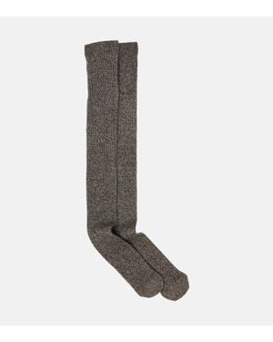 Max Mara Cashmere And Wool-Blend Tights - Brown