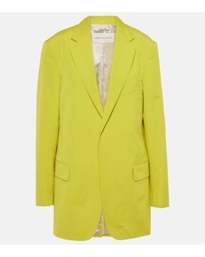 Dries Van Noten Chaquetas elegantes con ala ancha - Amarillo