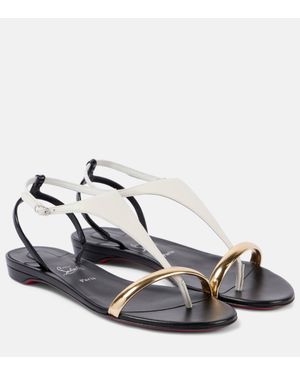Sandales plates Christian Louboutin pour femme Reductions en ligne jusqu a 40 Lyst