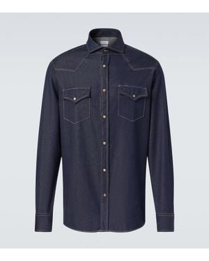Brunello Cucinelli Jeanshemd - Blau