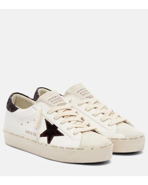 Golden Goose Hi Star Leather Trainers - White