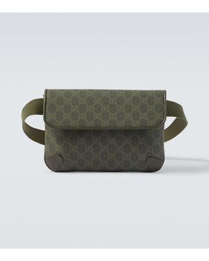Gucci Guerteltasche Gg Small Mit Leder - Grün