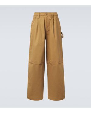 Simone Rocha Embellished Wide-Leg Jeans - Natural
