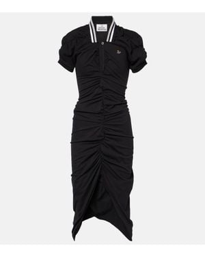 Vivienne Westwood Midikleid Aus Baumwolle - Schwarz