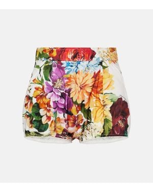 Dolce & Gabbana Shorts Aus Baumwolle - Weiß