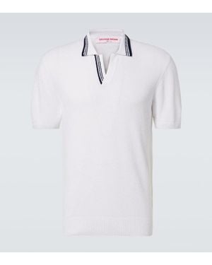 Orlebar Brown Polohemd Horton Aus Boucle - Weiß