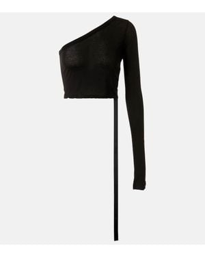 Rick Owens Cropped-Top Ziggy - Schwarz