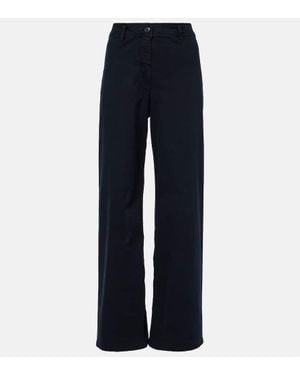 Nili Lotan Pantaloni A Gamba Larga Megan - Blu