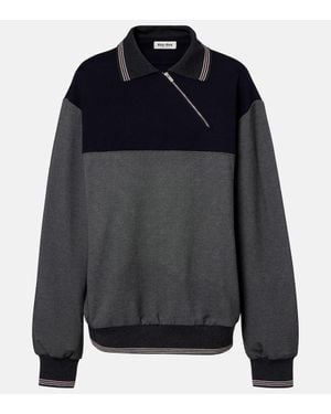 Miu Miu Polopullover - Blau