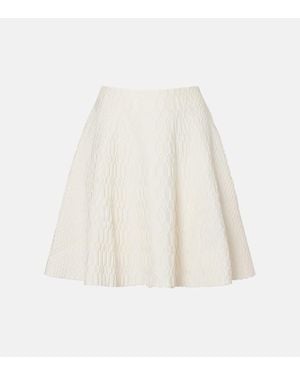 Balmain High-Rise-Minirock - Weiß