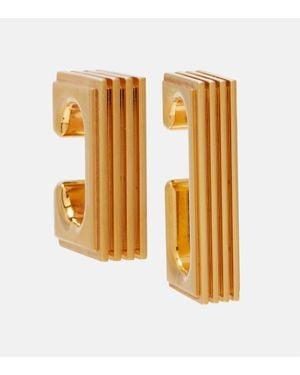 KHAITE Orecchini Ear-Cuff Empire Bagnati - Metallizzato