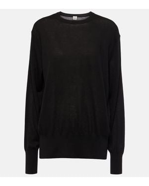 TOTEME Pullover Aus Einem Seidengemisch - Schwarz