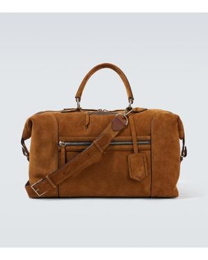 Metier Vagabond Suede Duffel Bag - Brown