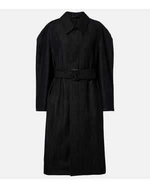 Lemaire Mantel Aus Twill - Schwarz