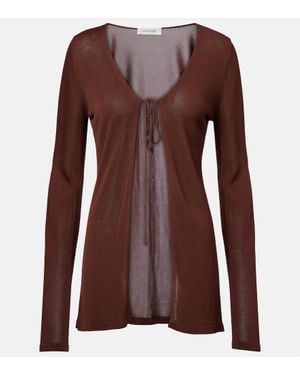 AYA MUSE Top Aus Strick - Braun