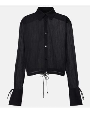 TOTEME Chemise Raccourcie En Coton - Noir