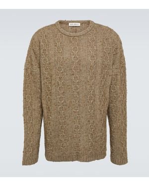 Our Legacy Pullover Aran Aus Einem Wollgemisch - Natur