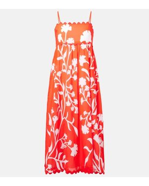 Juliet Dunn Abito Midi - Rosso