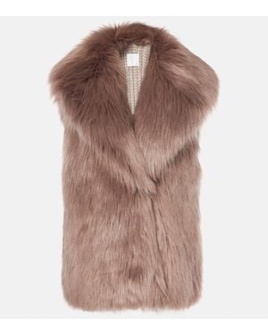 Givenchy Faux Fur Vest - Brown