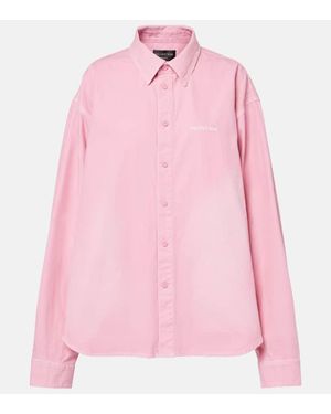 Balenciaga Shirt With Logo - Pink