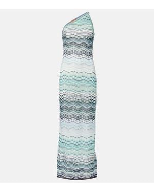 Missoni Zig Zag Lame Maxi Dress - Blue