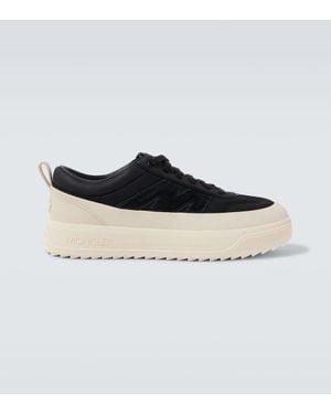 Moncler Sneakers Monpulse Mit Leder - Schwarz