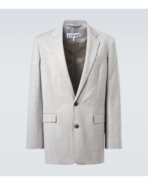 Loewe Wool Blazer - Gray