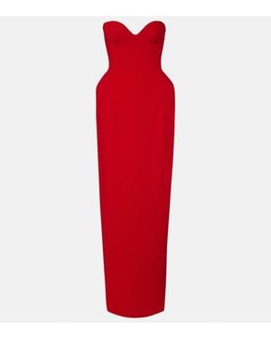 Magda Butrym Robe Aus Einem Wollgemisch - Rot