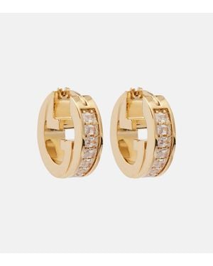 Gucci Orecchini Blondie Mini Con Cristalli - Metallizzato