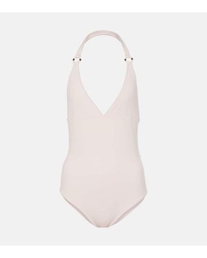 Loro Piana Costume Intero Ring Marine - Bianco
