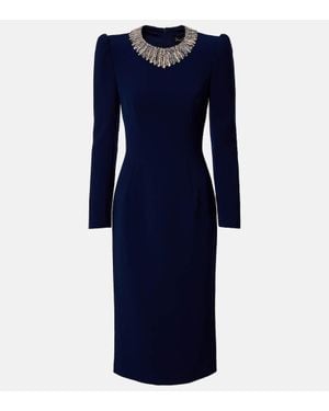 Jenny Packham Cora Embellished Midi Dress - Blue