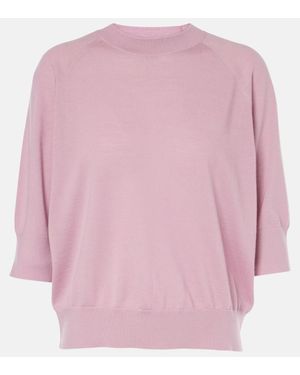 Dries Van Noten Top Aus Wolle - Pink