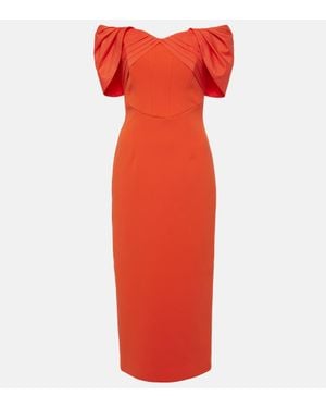 Rebecca Vallance Off-Shoulder-Midikleid Alani - Rot