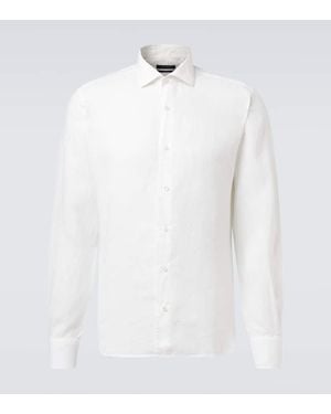 Thom Sweeney Linen Shirt - White