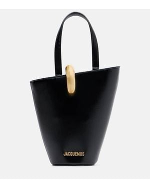 Jacquemus Sac Seau Bambola Small En Cuir - Noir