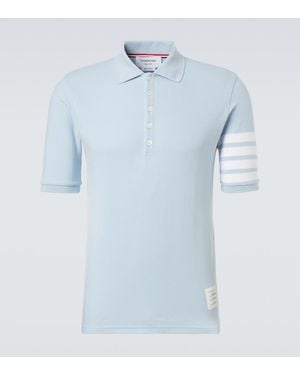Thom Browne Polohemd 4-Bar Aus Baumwoll-Pique - Blau