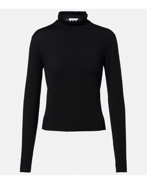 McQueen Pullover Aus Einem Wollgemisch - Schwarz