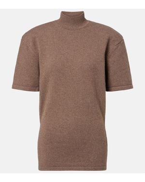 Jacquemus Pullover Aus Wolle Und Kaschmir - Braun