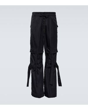 Dries Van Noten Mid-Rise Cargo Trousers - Black