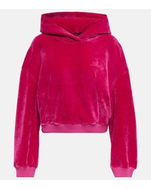 Amiri Cropped-Hoodie - Rot