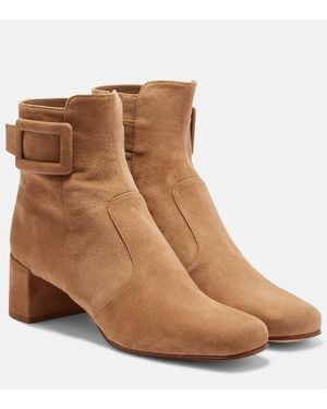 Roger Vivier Botines Tres Vivier Polly 45 De Piel - Marrón
