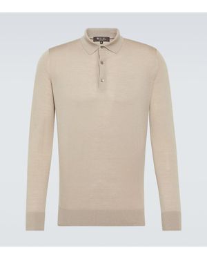 Loro Piana Virgin Wool Polo Jumper - Natural